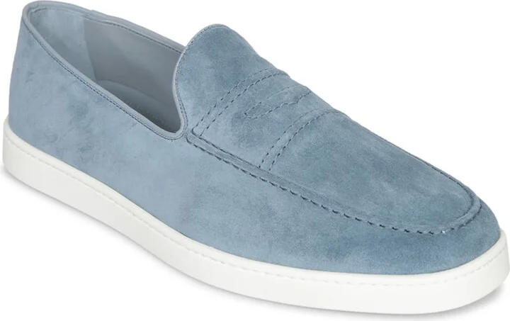Church's Peebles Suede Cel Blue Moccasins - Image 2