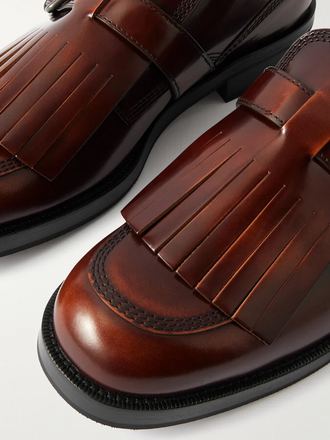 Church's - Piper Fringed Glossed-leather Brogues - Brown - Image 4