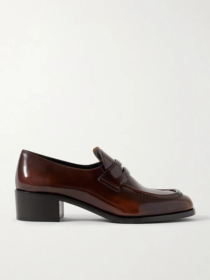 Church's - Prudence Glossed-leather Loafers - Brown