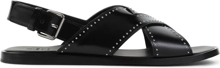 Church'S Stud-Embellished Crossover Flat Sandals Shoes