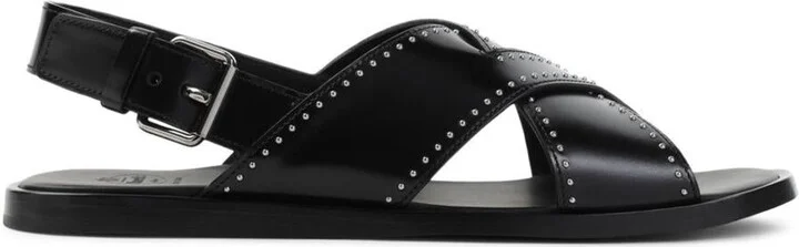 Church'S Stud-Embellished Crossover Flat Sandals Shoes