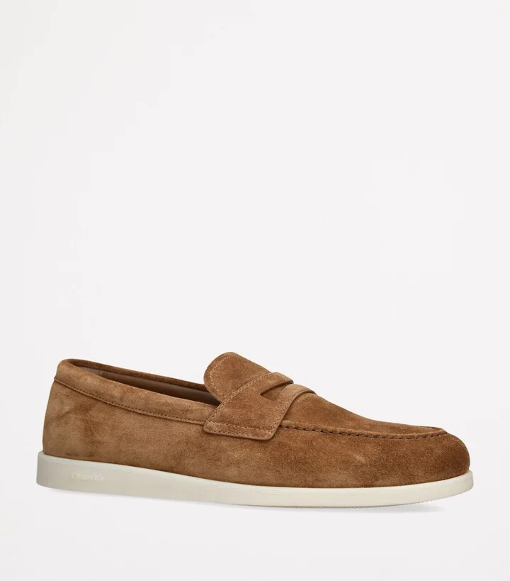 Church's Suede Saddle Penny Loafers - Image 3