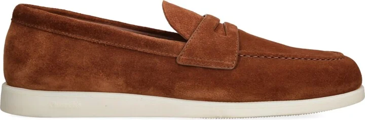 Church's Suede Saddle Penny Loafers