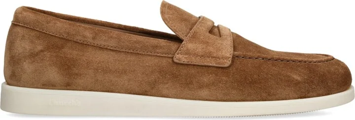 Church's Suede Saddle Penny Loafers