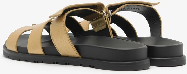 Chypre Sandals in Doré Grained Goatskin - Image 2