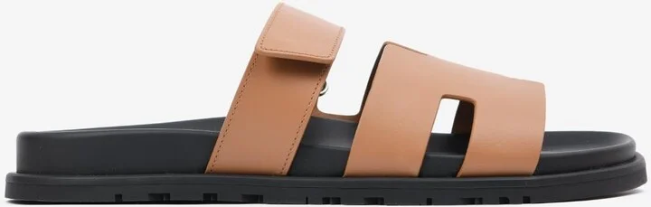 Chypre Sandals in Naturel Calfskin