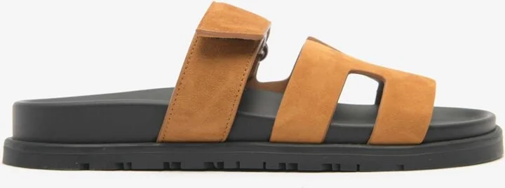 Chypre Sandals in Naturel Suede