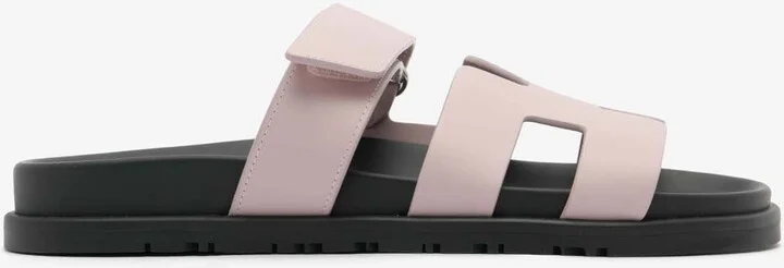 Chypre Sandals in Rose Cancan Calfskin