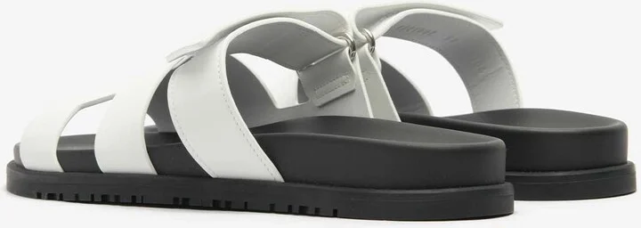 Chypre Sandals in White Calfskin - Image 3