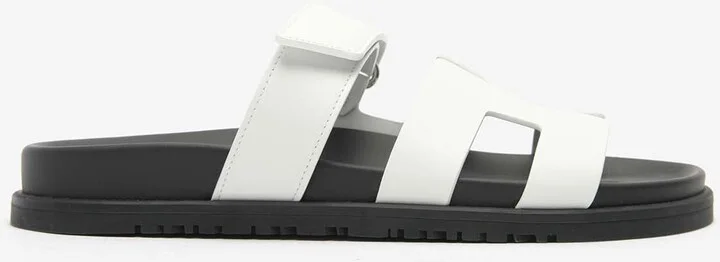 Chypre Sandals in White Calfskin