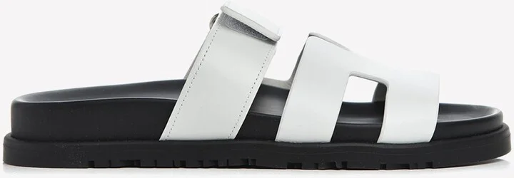 Chypre Sandals in White Calfskin