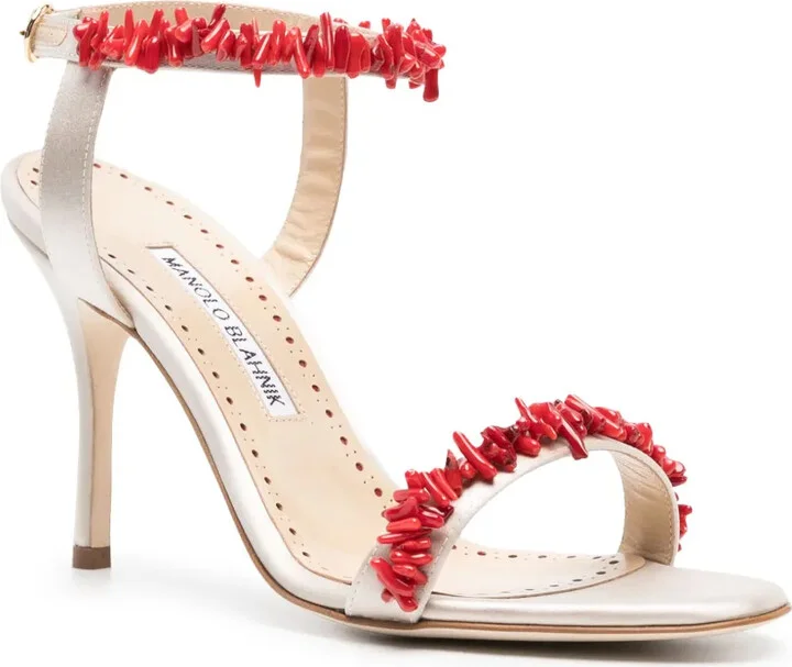 Cienzan 90mm satin sandals - Image 2
