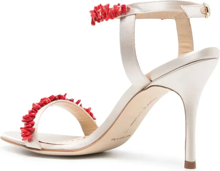 Cienzan 90mm satin sandals - Image 3
