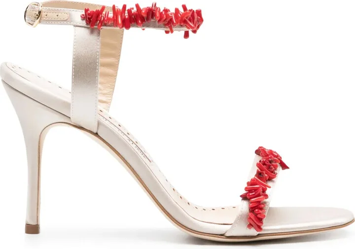 Cienzan 90mm satin sandals