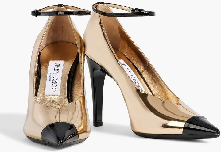 Cierra 100 mirrored and patent-leather pumps - Image 2