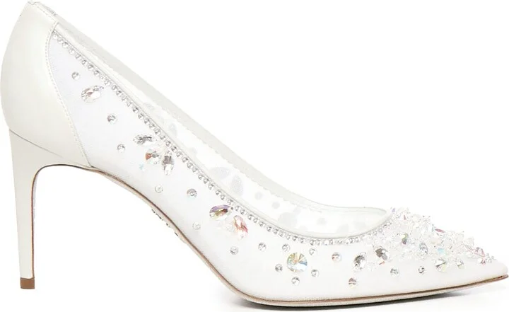 Cindarella Rhinestons Embellished Pumps