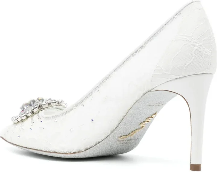 Cinderella 65mm lace pumps - Image 3