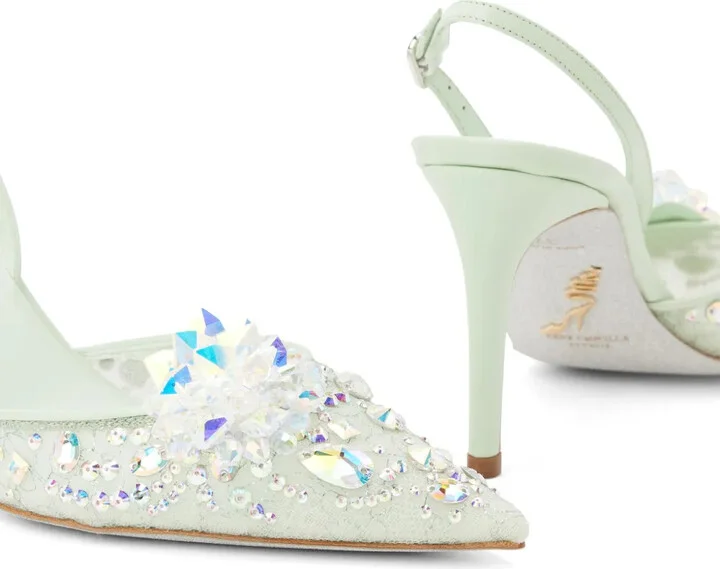 Cinderella 80mm leather pumps - Image 4