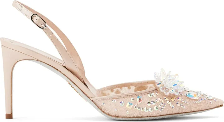 Cinderella 80mm leather pumps