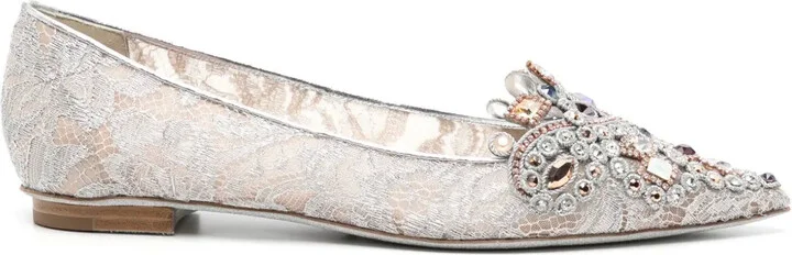 Cinderella crystal ballerina shoes