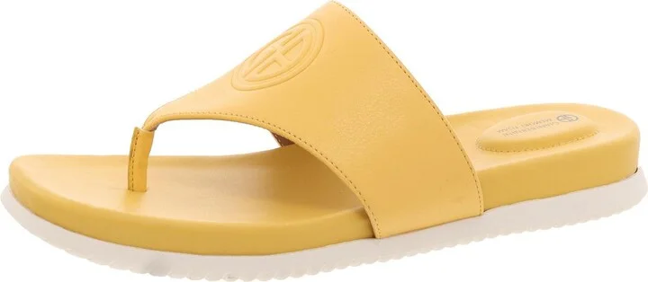 Cindey Womens Slip On T Strap Thong Sandals