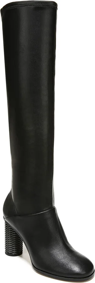 Cindy Womens Faux Leather Knee-High Boots