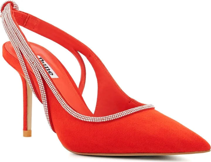 Cinematic Pointed Toe Slingback Pump