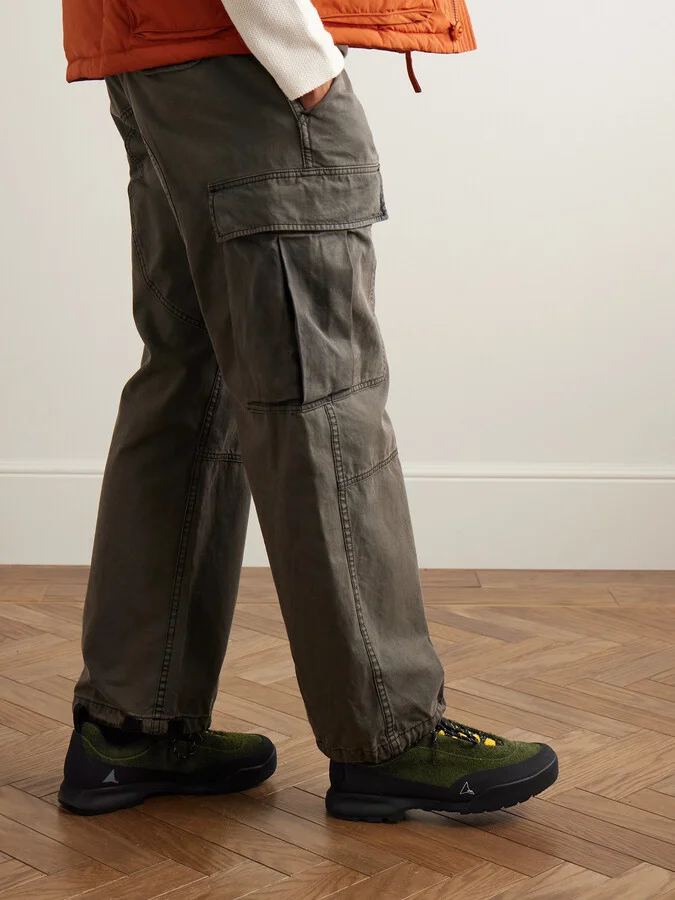 Cingino Leather and Rubber-Trimmed Microfibre Hiking Sneakers - Image 2