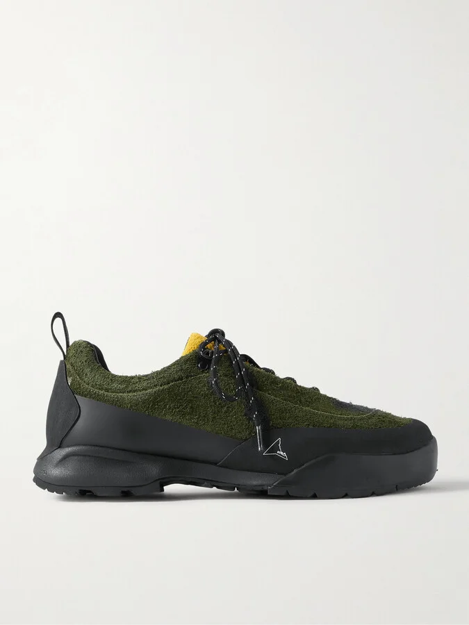 Cingino Leather and Rubber-Trimmed Microfibre Hiking Sneakers