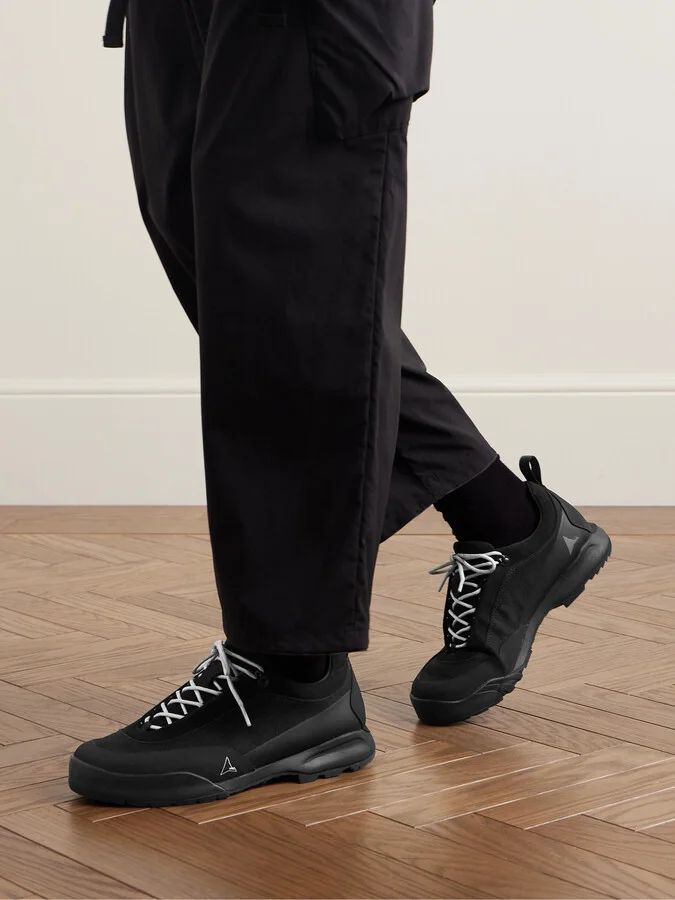 Cingino Rubber-Trimmed Microfibre Hiking Sneakers - Image 2
