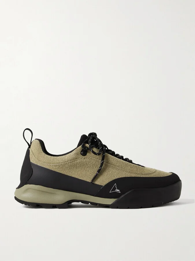 Cingino Rubber-Trimmed Microfibre Hiking Sneakers