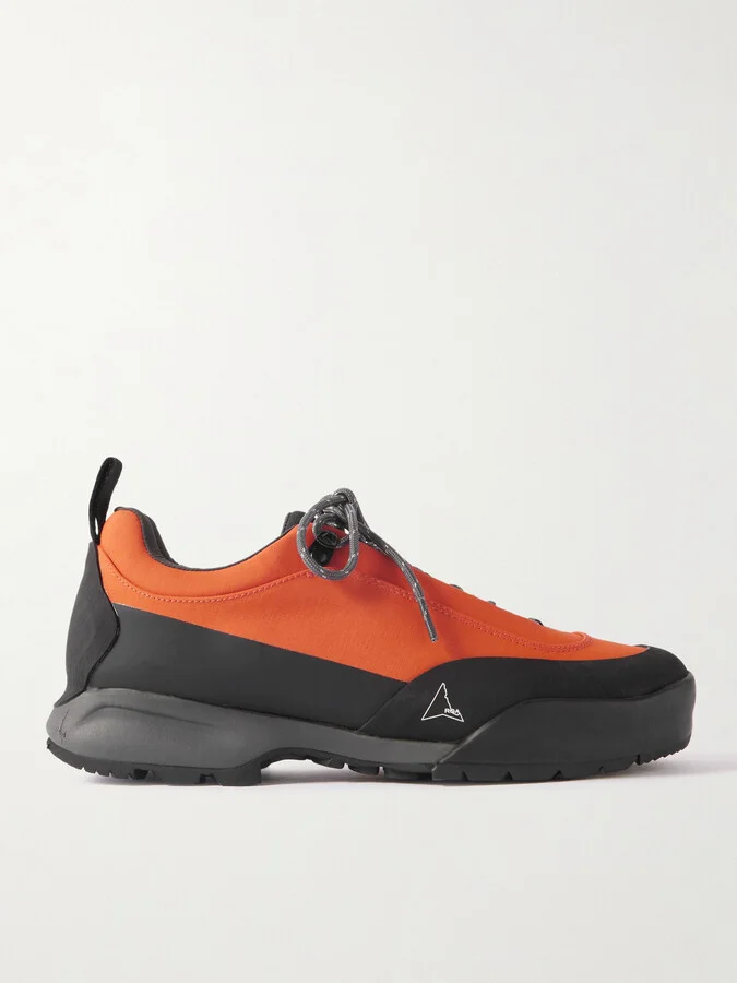 Cingino Rubber-Trimmed Microfibre Hiking Sneakers
