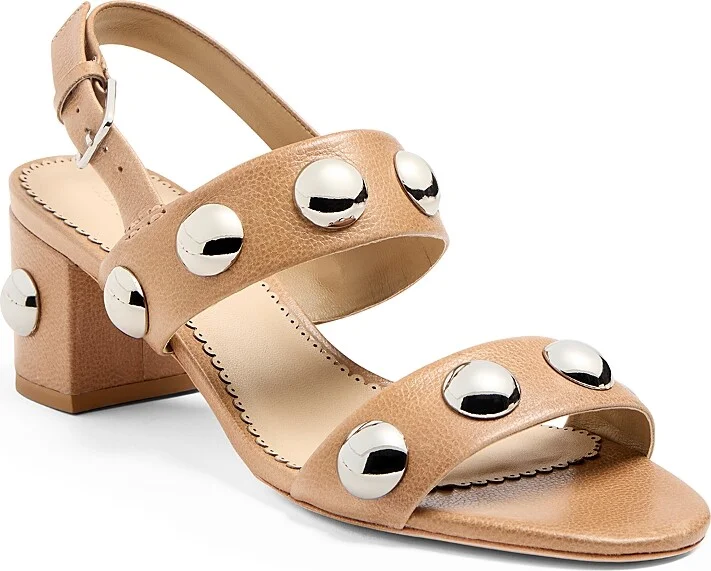 Cinq a Sept Women's Gemma Studded Block Heel Sandals