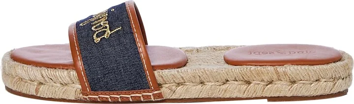 Cinq a Sept Women's JOSEPHINE DENIM ESPADRILLE SLIDE