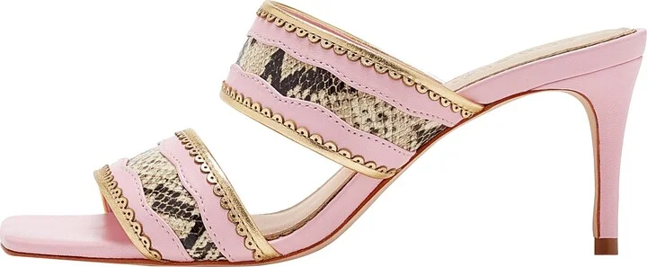 Cinq a Sept Women's ROSALIE METALLIC SNAKE SANDAL