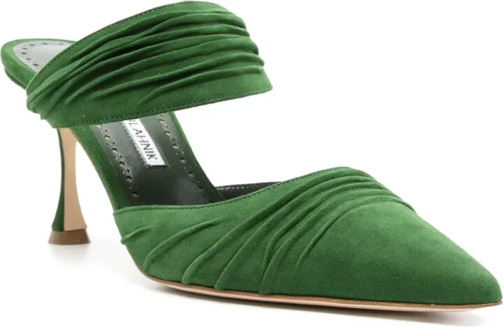 Circeamu 70mm suede mules - Image 2