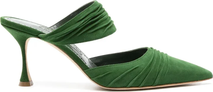 Circeamu 70mm suede mules