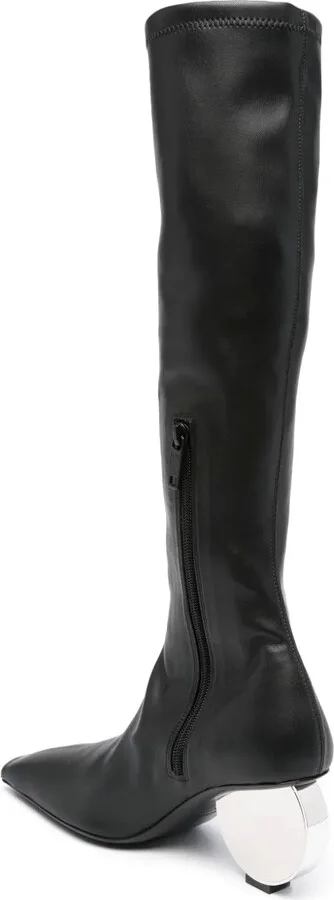 Circle 90mm faux-leather knee-high boots - Image 3
