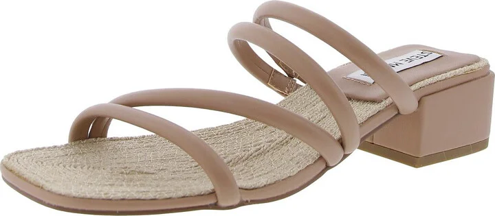 Citizen Womens Woven Faux Leather Block Heel