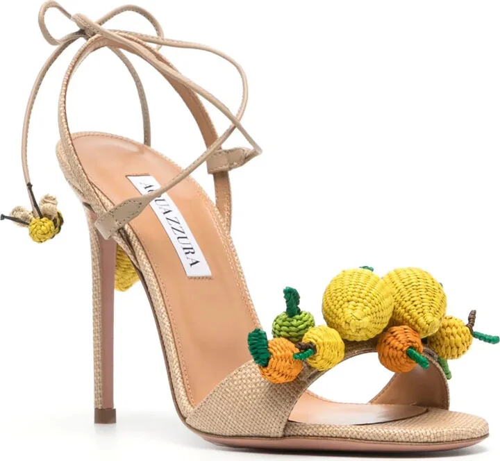 Citrus Punch 105mm raffia sandals - Image 2