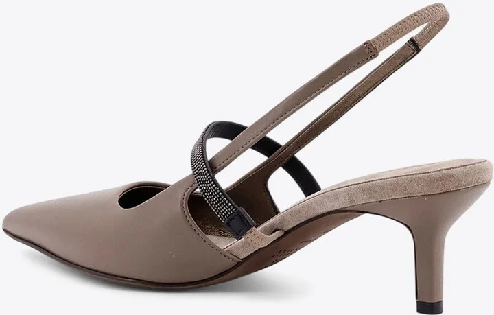 City 55 Monili Embellished Slingback Pumps - Image 2