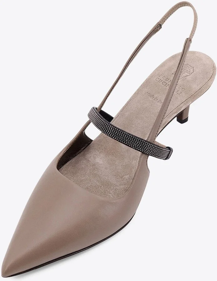 City 55 Monili Embellished Slingback Pumps - Image 3