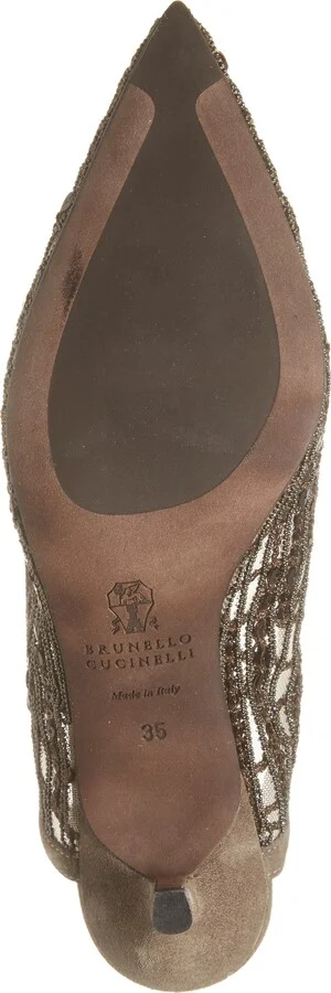 City Abstract Embroidery Slingback Pump - Image 6