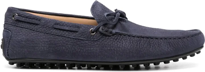 City bow-detail loafers