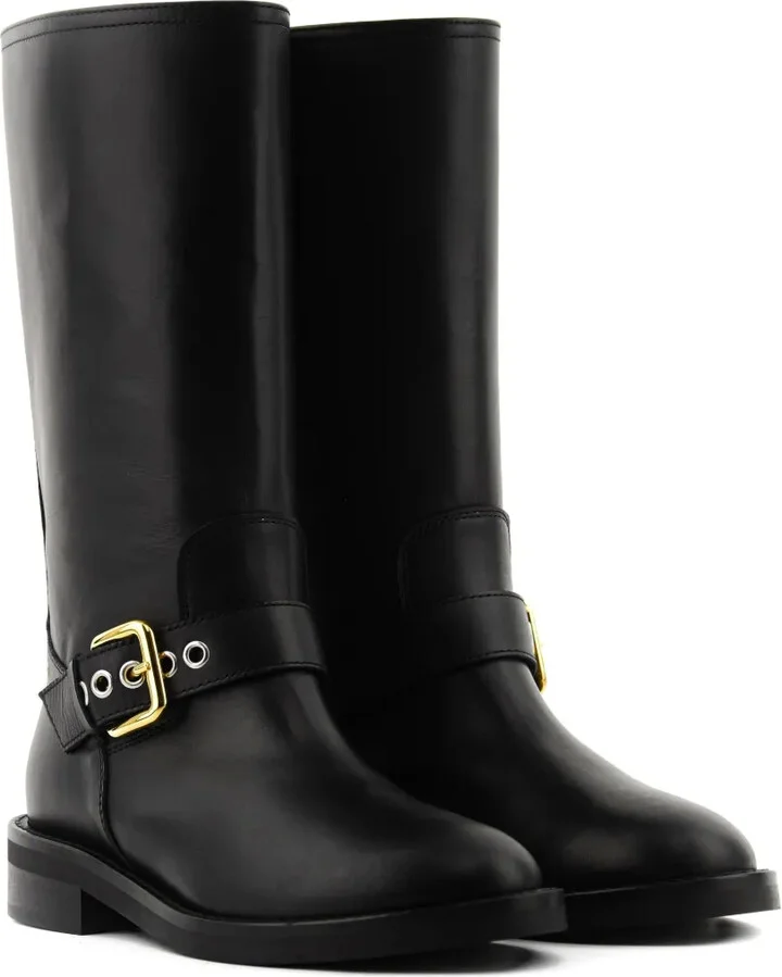 City buckle-fastening leather boots - Image 2