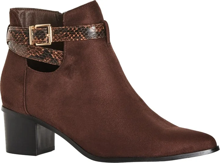 City Chic Women's Ankle Boot-Cut Out Alias