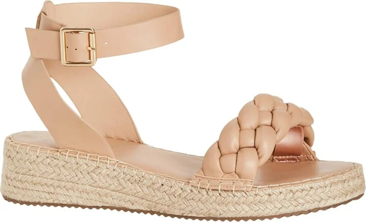 City Chic Women's Flatform - WIDE FIT Plaited