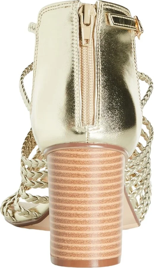 City Chic Women's Heel-Wide FIT Braided Mida Platform