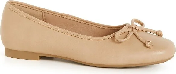 CITY CHIC | Women's Plus Size WIDE FIT Ella Ballet Flat - almond - 12W - Image 2