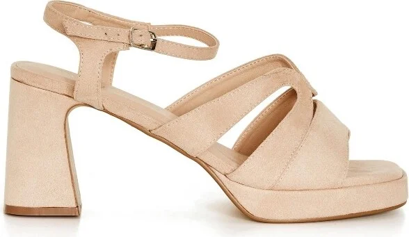 CITY CHIC | Women's Plus Size WIDE FIT Heel Coco Platform - nude - 11W - Image 2